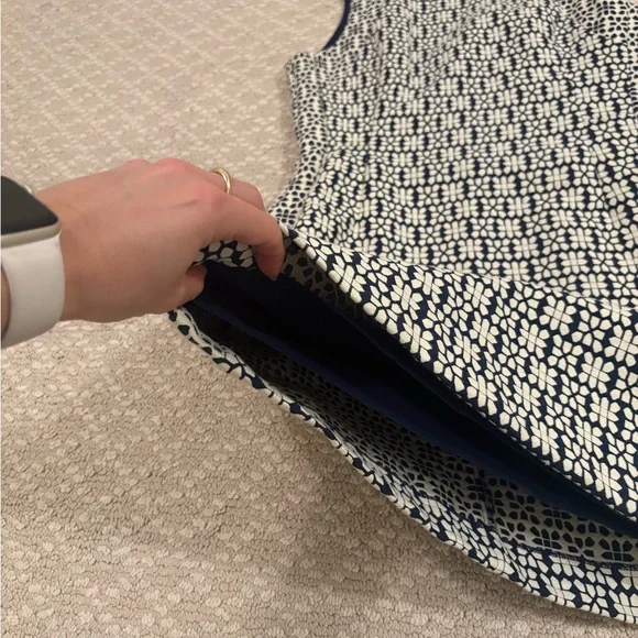 Banana Republic Navy and White Patterned Mini Dress - Picture 8 of 16